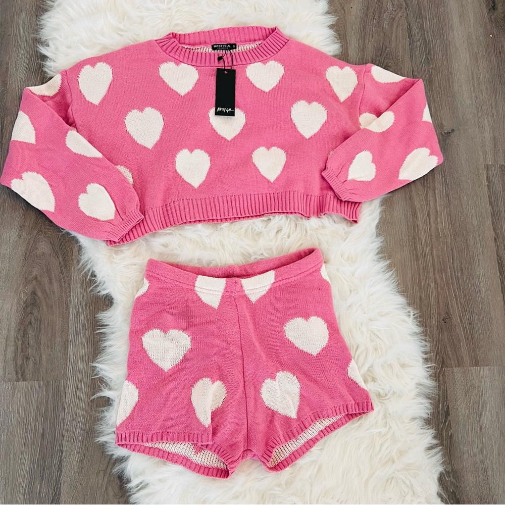 NWT-Nasty gal heart set💖
